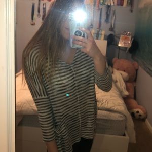 Stripe long sleeve shirt